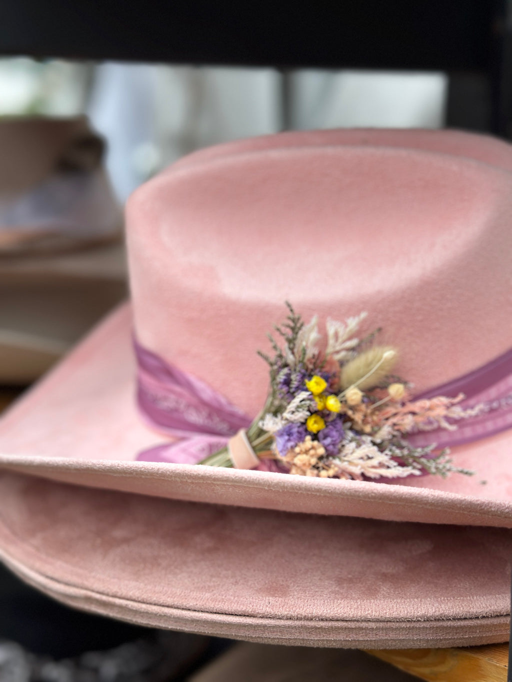 Dried Floral Hat Pin