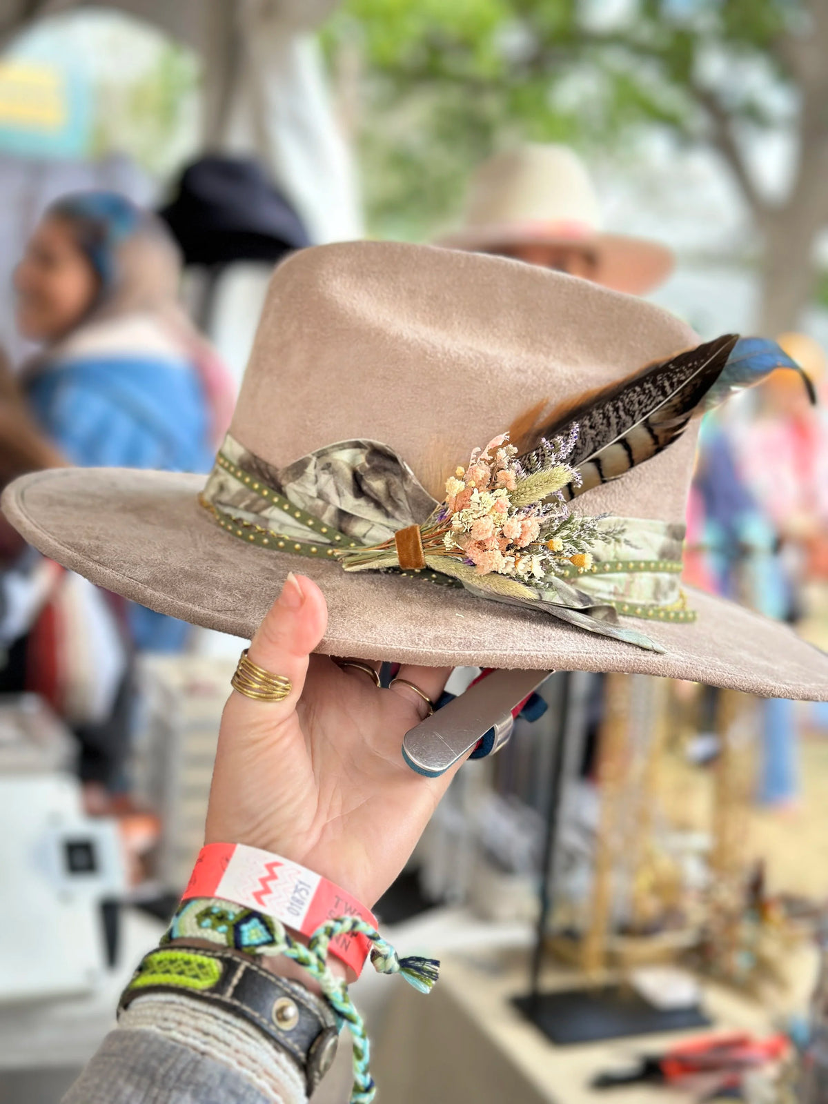 Dried Floral Hat Pin