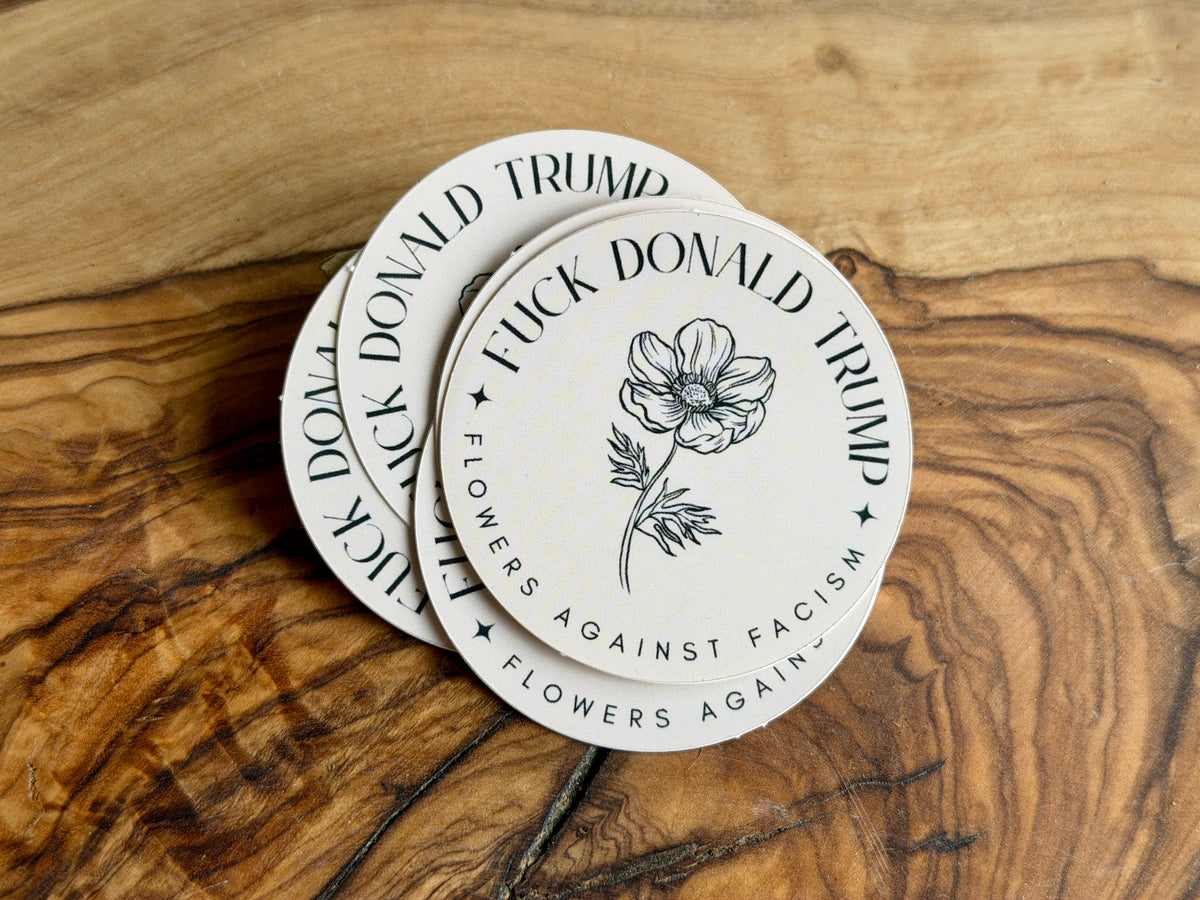 Flowers against Fascism  — Vinyl Sticker