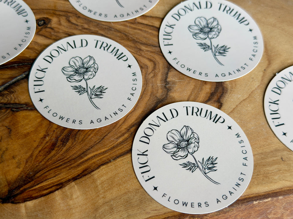 Flowers against Fascism  — Vinyl Sticker
