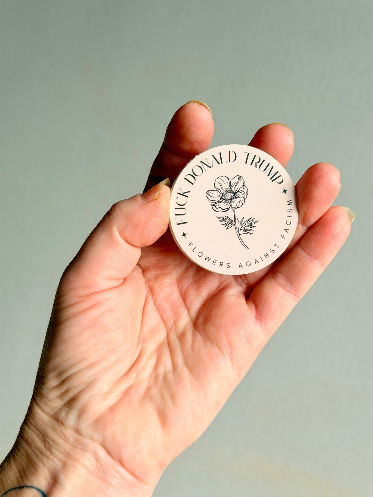 Flowers against Fascism  — Vinyl Sticker
