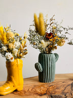 Cactus Vase & Forever Florals
