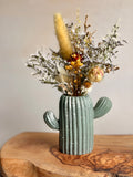 Cactus Vase & Forever Florals