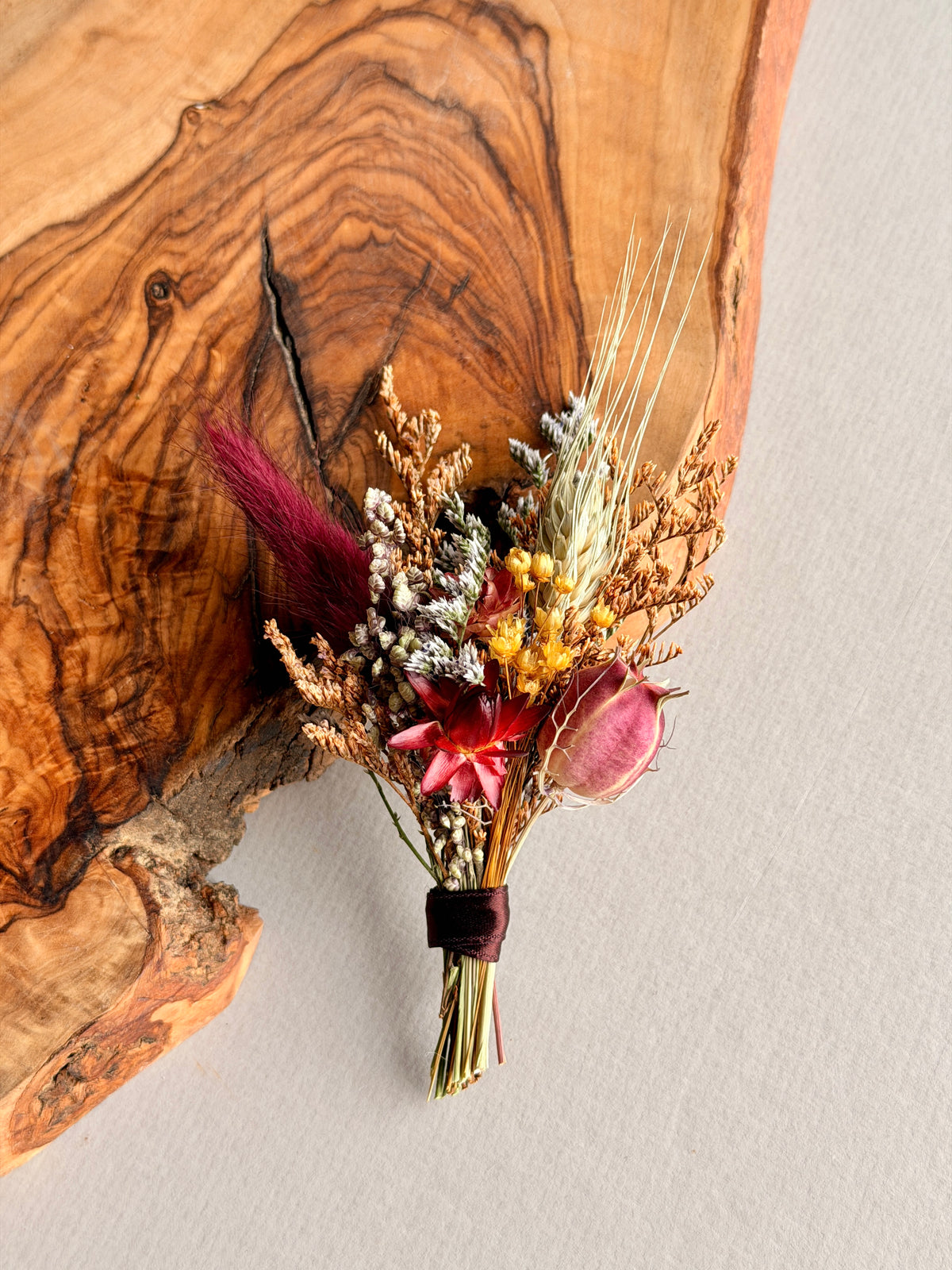 Dried Floral Hat Pin