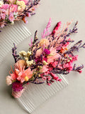 Dried Floral Hair Comb