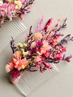 Dried Floral Hair Comb
