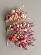 Dried Floral Hair Comb