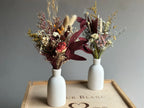 Textured Ceramic Vase & Forever Floral Arrangement