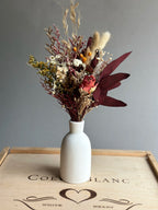 Textured Ceramic Vase & Forever Floral Arrangement
