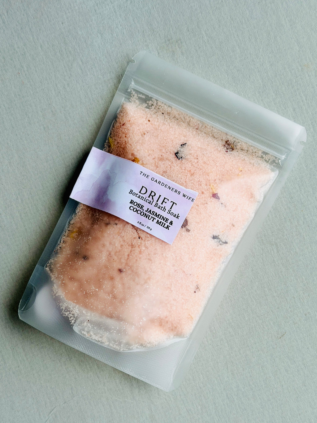 Drift~ Bath Soak with Rose Petals & Coconut Milk