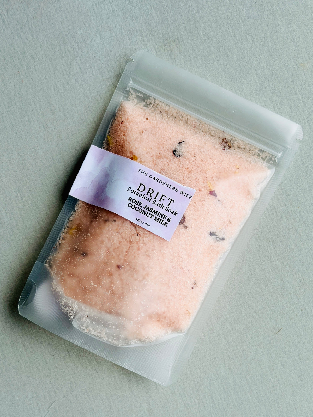 Drift~ Bath Soak with Rose Petals & Coconut Milk