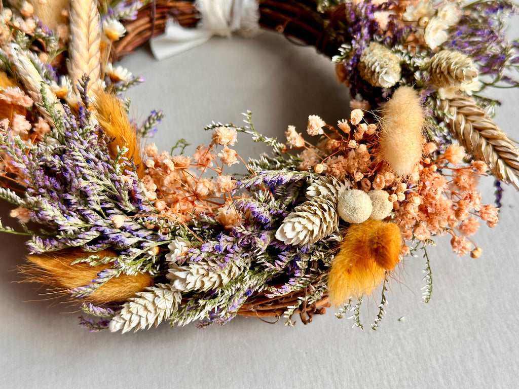Dried Floral Grapevine Wreath
