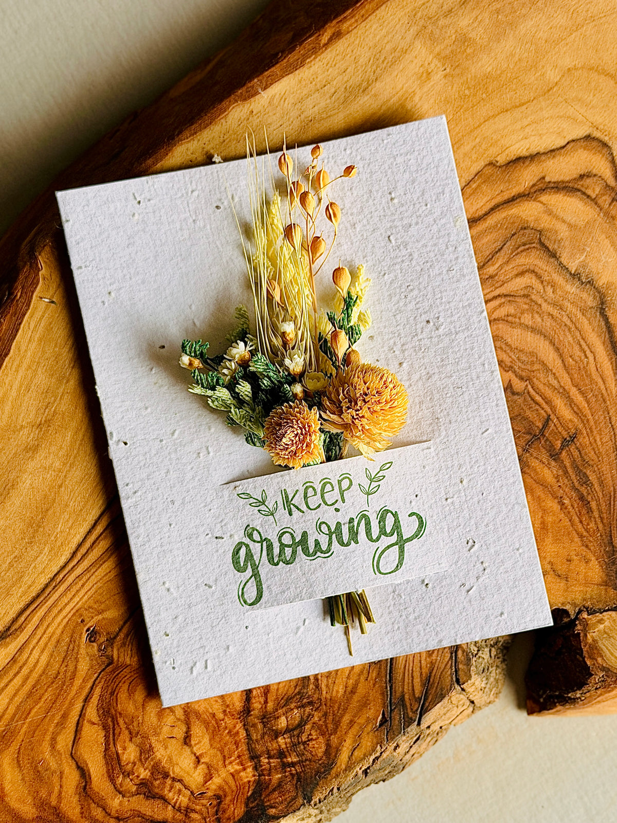 Keep Growing | Wildflower Seed Card + Bouquet
