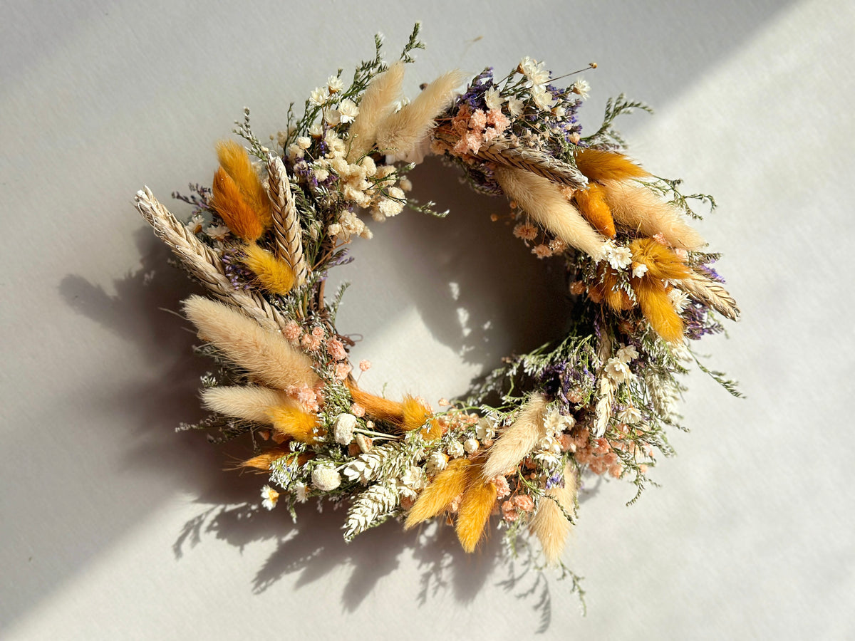 Dried Floral Grapevine Wreath