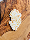 We can't grow by staying the same — Vinyl Sticker