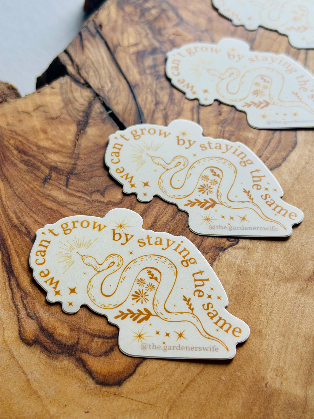 We can't grow by staying the same — Vinyl Sticker