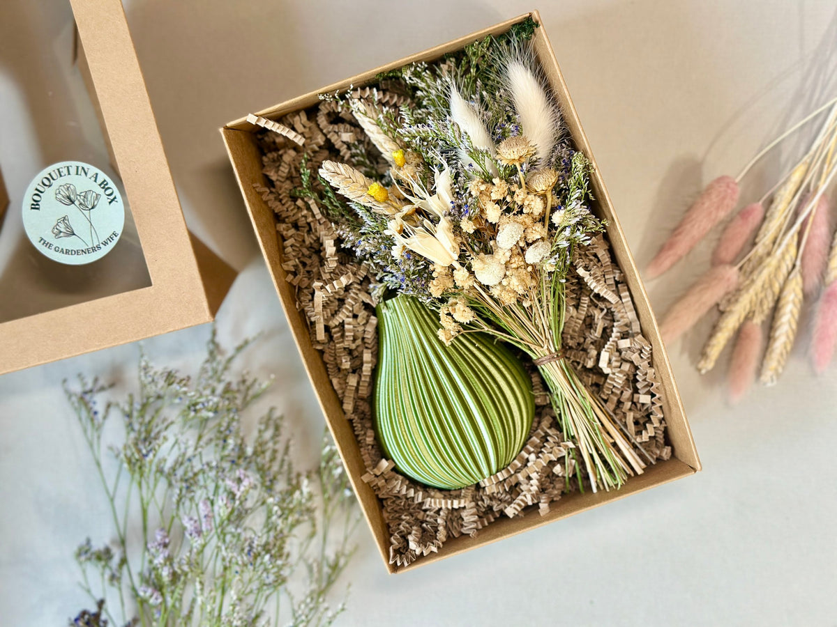 Bouquet in a Box — Forever Florals + Eco-Friendly Vase