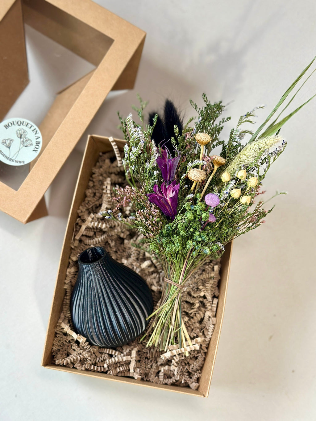 Bouquet in a Box — Forever Florals + Eco-Friendly Vase
