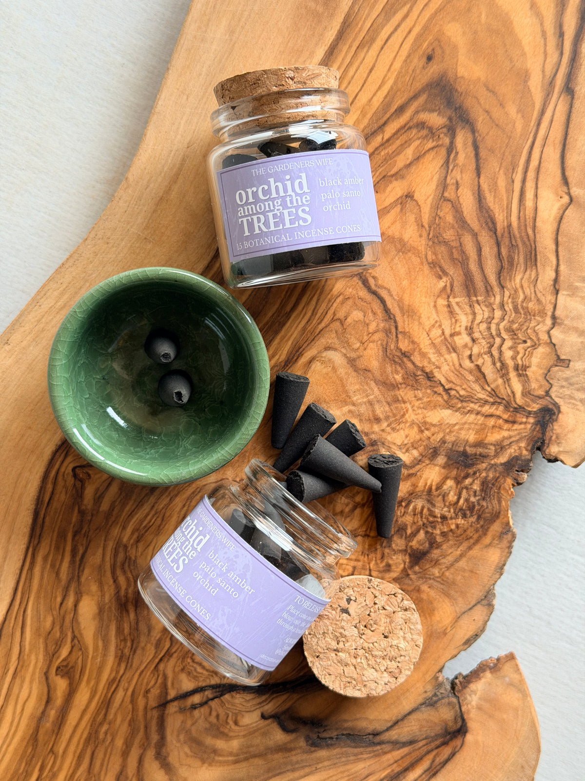 ORCHID AMONG THE TREES  Botanical Incense Cones