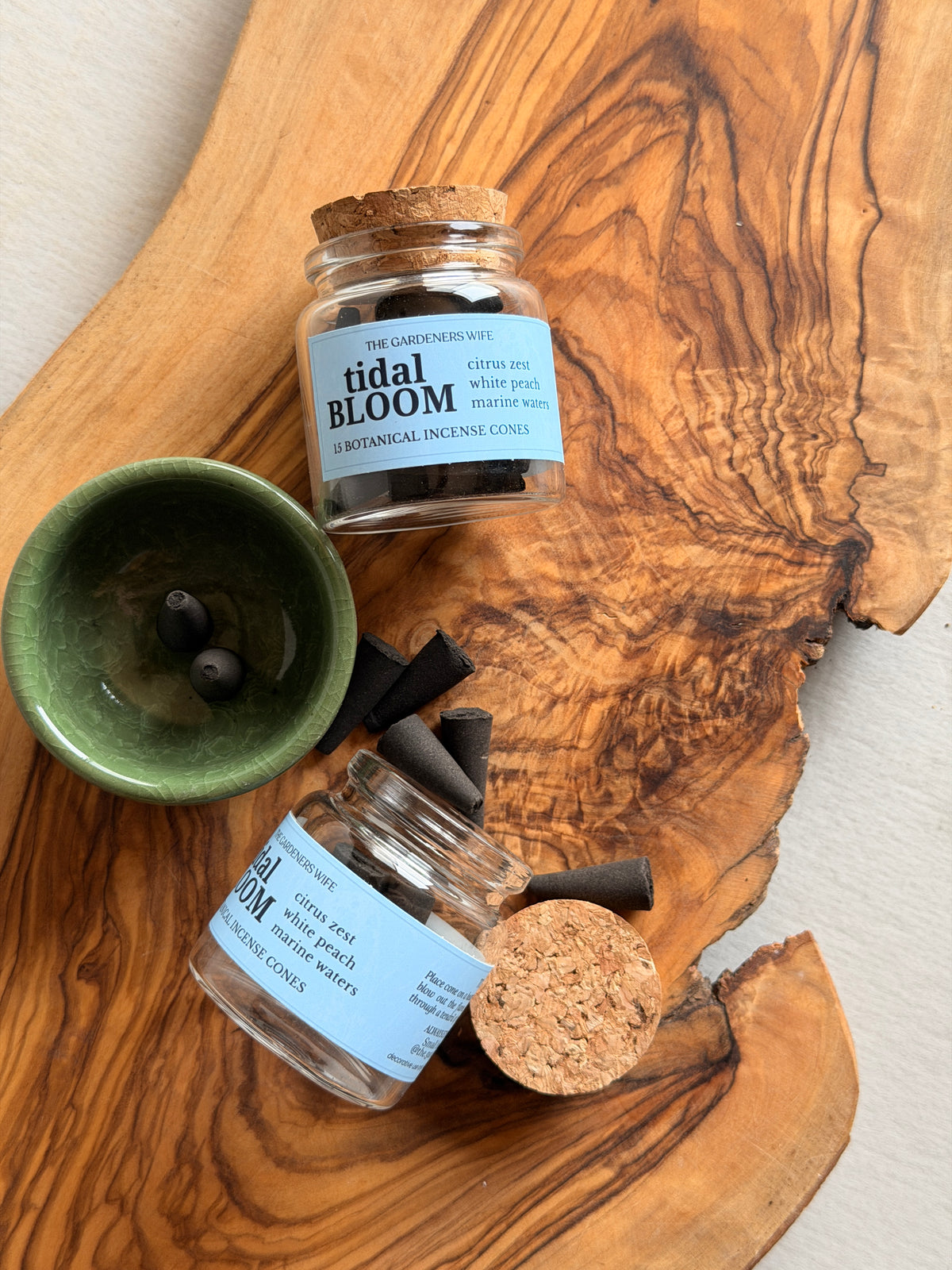 TIDAL BLOOM Botanical Incense Cones