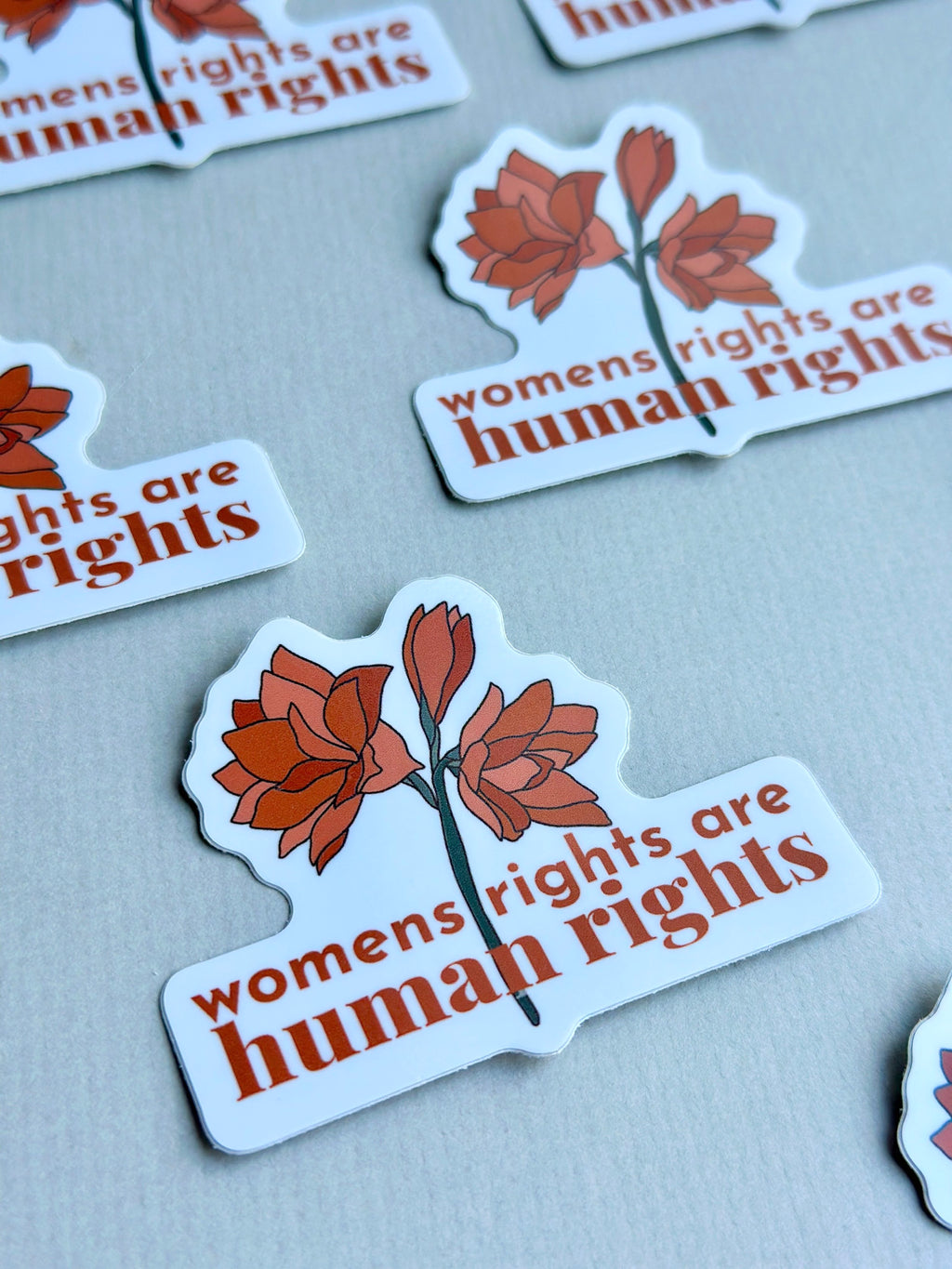 Womens rights are human rights — Vinyl Sticker