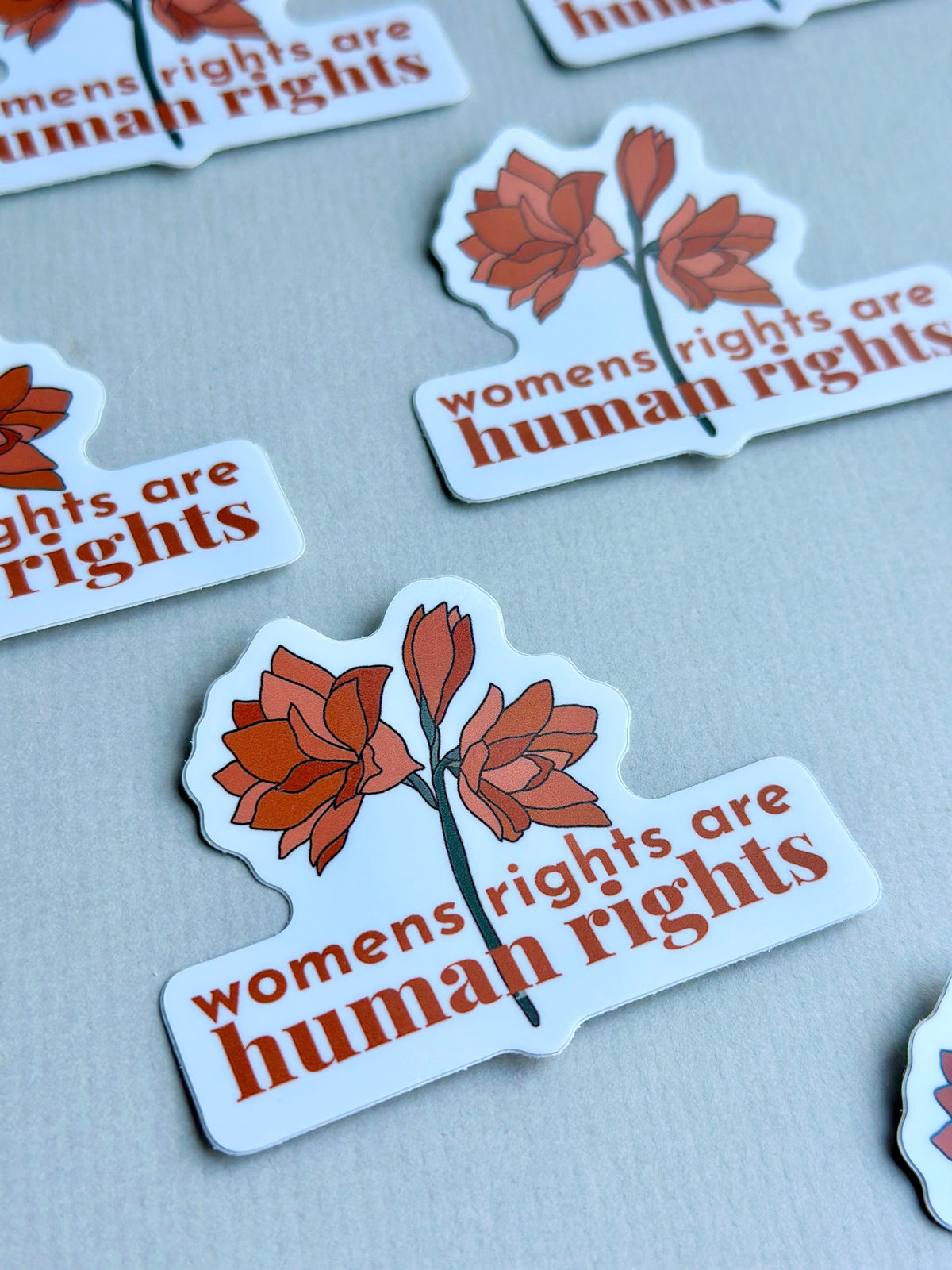 Womens rights are human rights — Vinyl Sticker