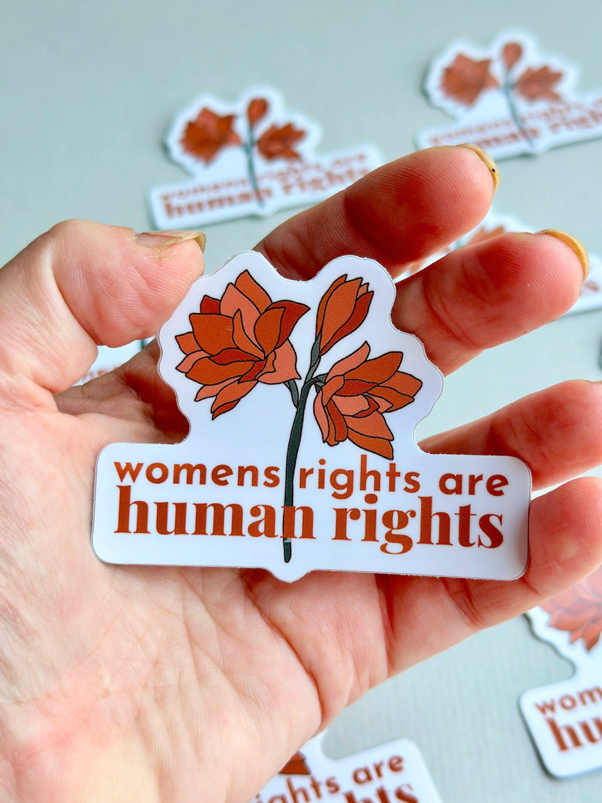 Womens rights are human rights — Vinyl Sticker