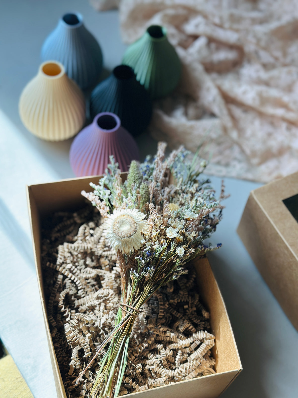 Bouquet in a Box — Forever Florals + Eco-Friendly Vase