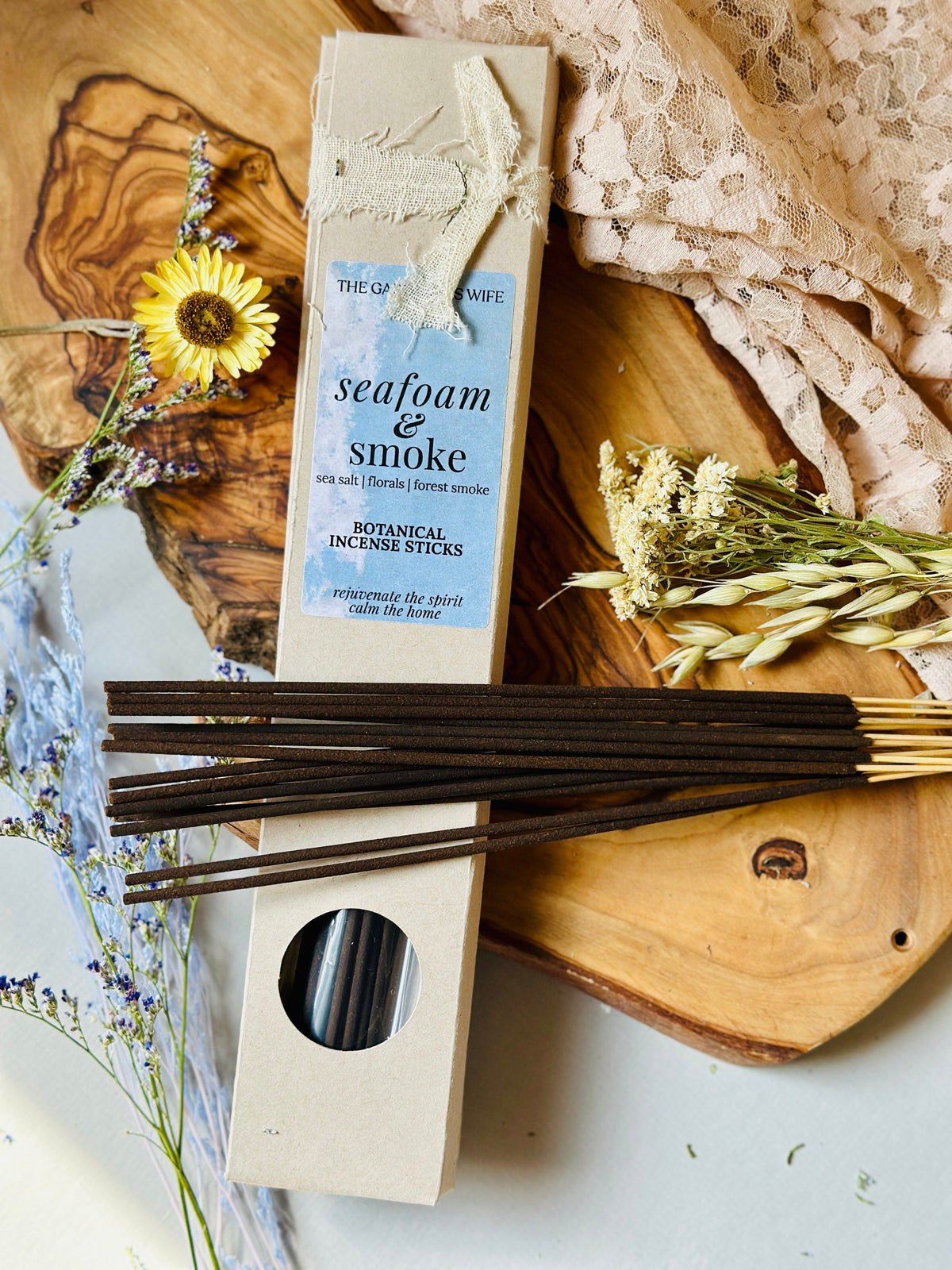 SEAFOAM & SMOKE Botanical Incense Sticks