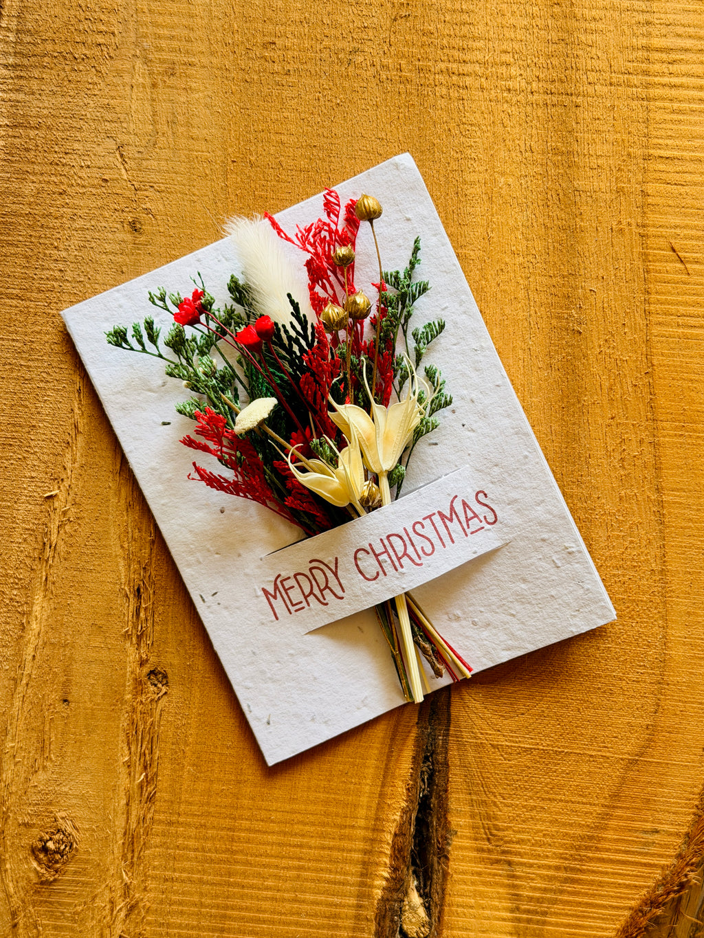 Merry Christmas | Wildflower Seed Card + Bouquet