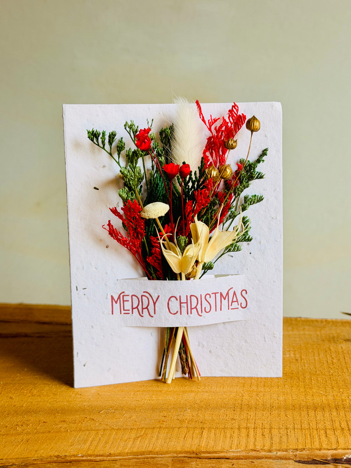 Merry Christmas | Wildflower Seed Card + Bouquet