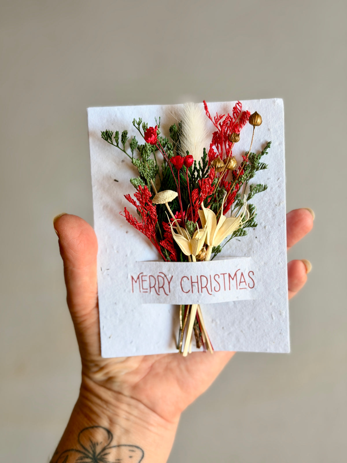 Merry Christmas | Wildflower Seed Card + Bouquet