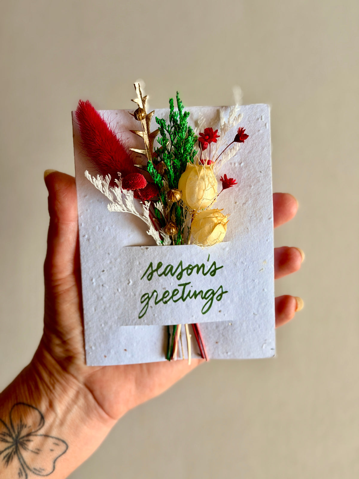 Seasons Greetings | Wildflower Seed Card + Bouquet