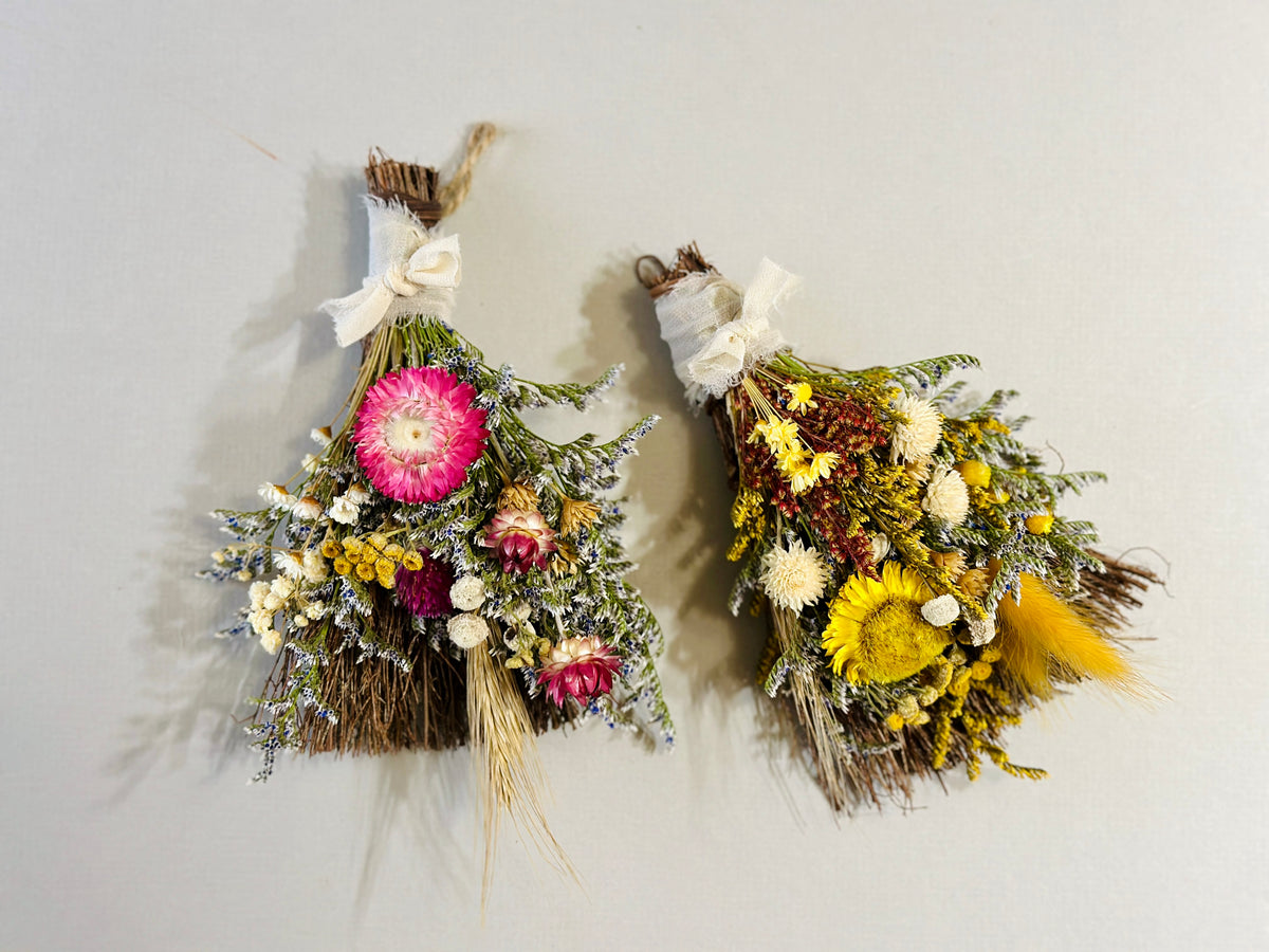 The Welcome Broom | Dried Florals & Good Luck