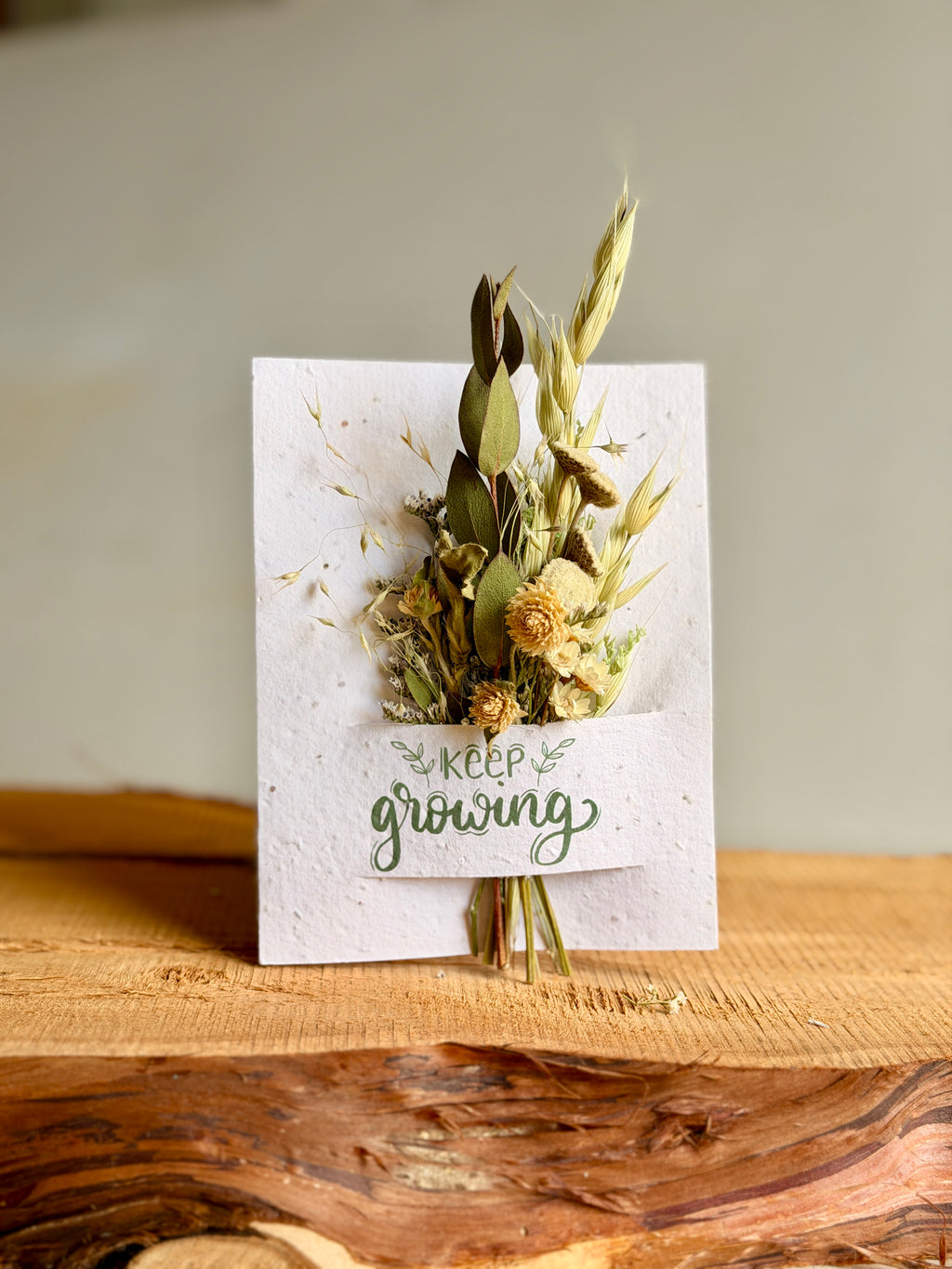 Keep Growing | Wildflower Seed Card + Bouquet