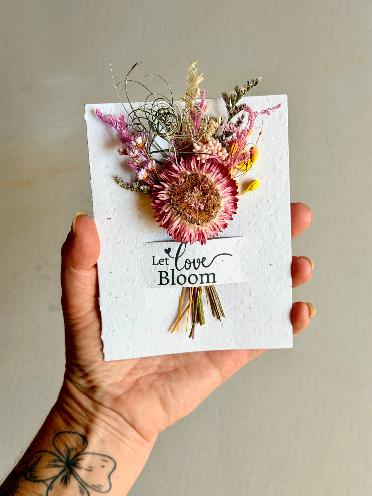 Let Love Bloom | Wildflower Seed Card + Bouquet
