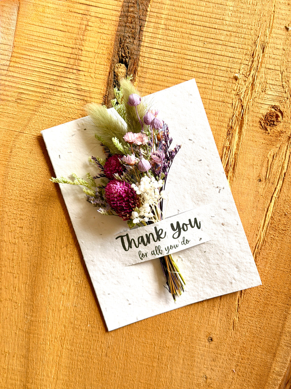 Thank you for all you do | Wildflower Seed Card + Bouquet