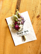 Thank you for all you do | Wildflower Seed Card + Bouquet
