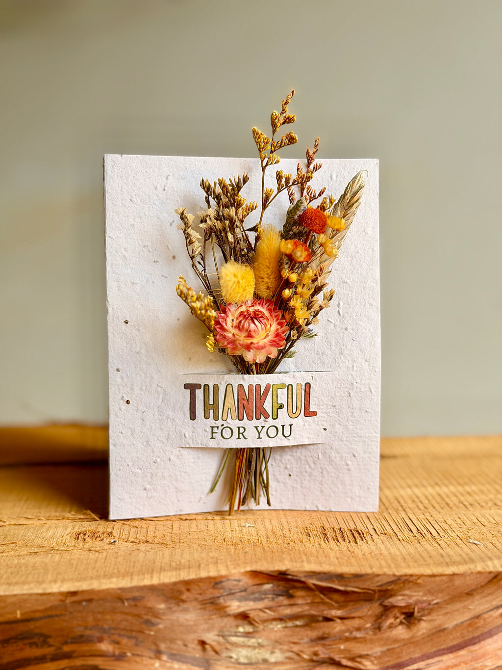 Thankful for you | Wildflower Seed Card + Bouquet