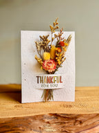 Thankful for you | Wildflower Seed Card + Bouquet