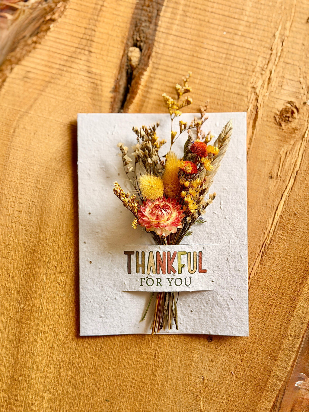 Thankful for you | Wildflower Seed Card + Bouquet