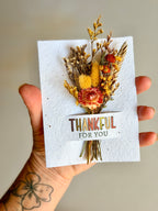 Thankful for you | Wildflower Seed Card + Bouquet