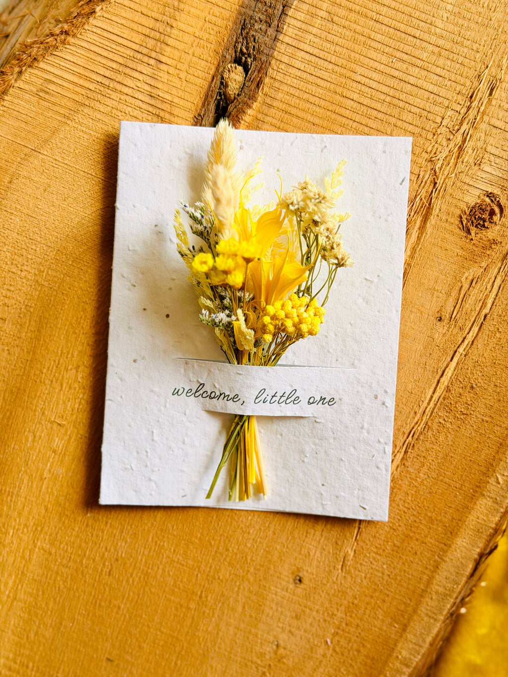 Welcome Little One | Wildflower Seed Card + Bouquet