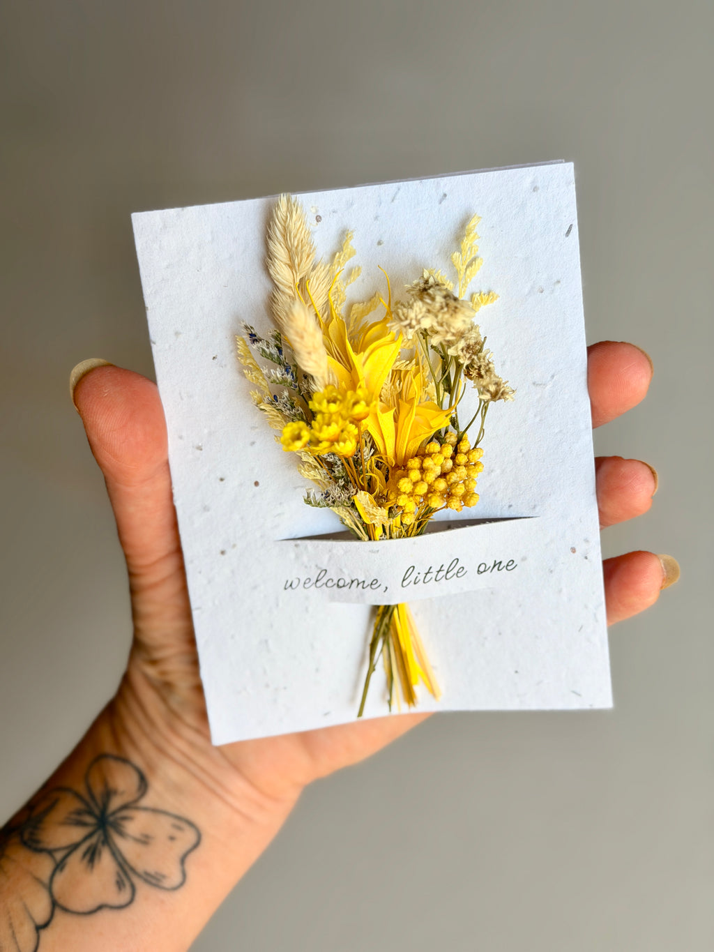 Welcome Little One | Wildflower Seed Card + Bouquet