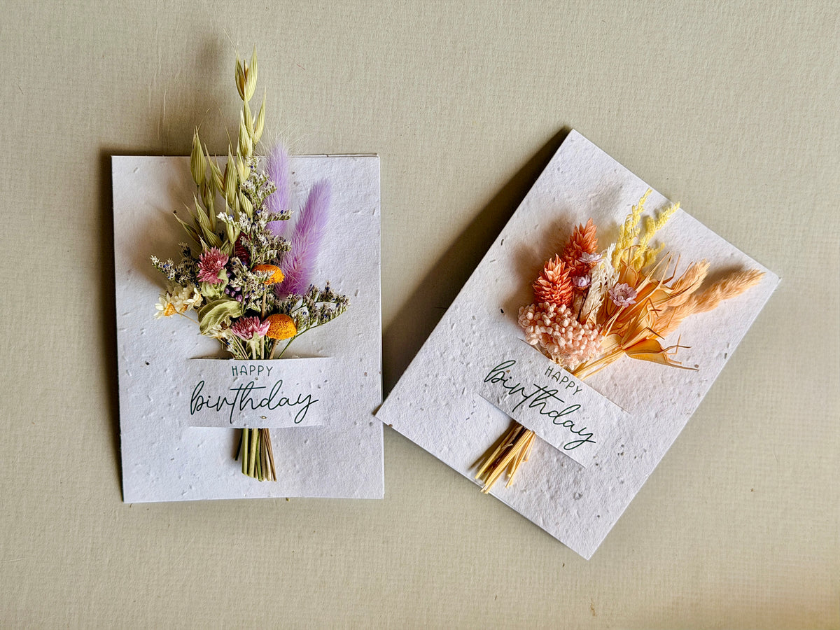 Happy Birthday | Wildflower Seed Card + Bouquet