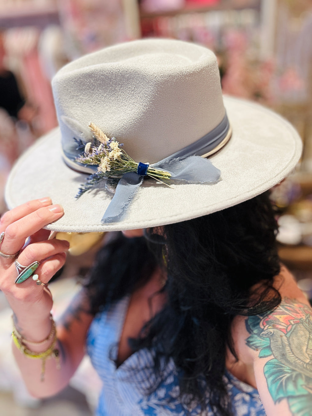 Dried Floral Hat Pin