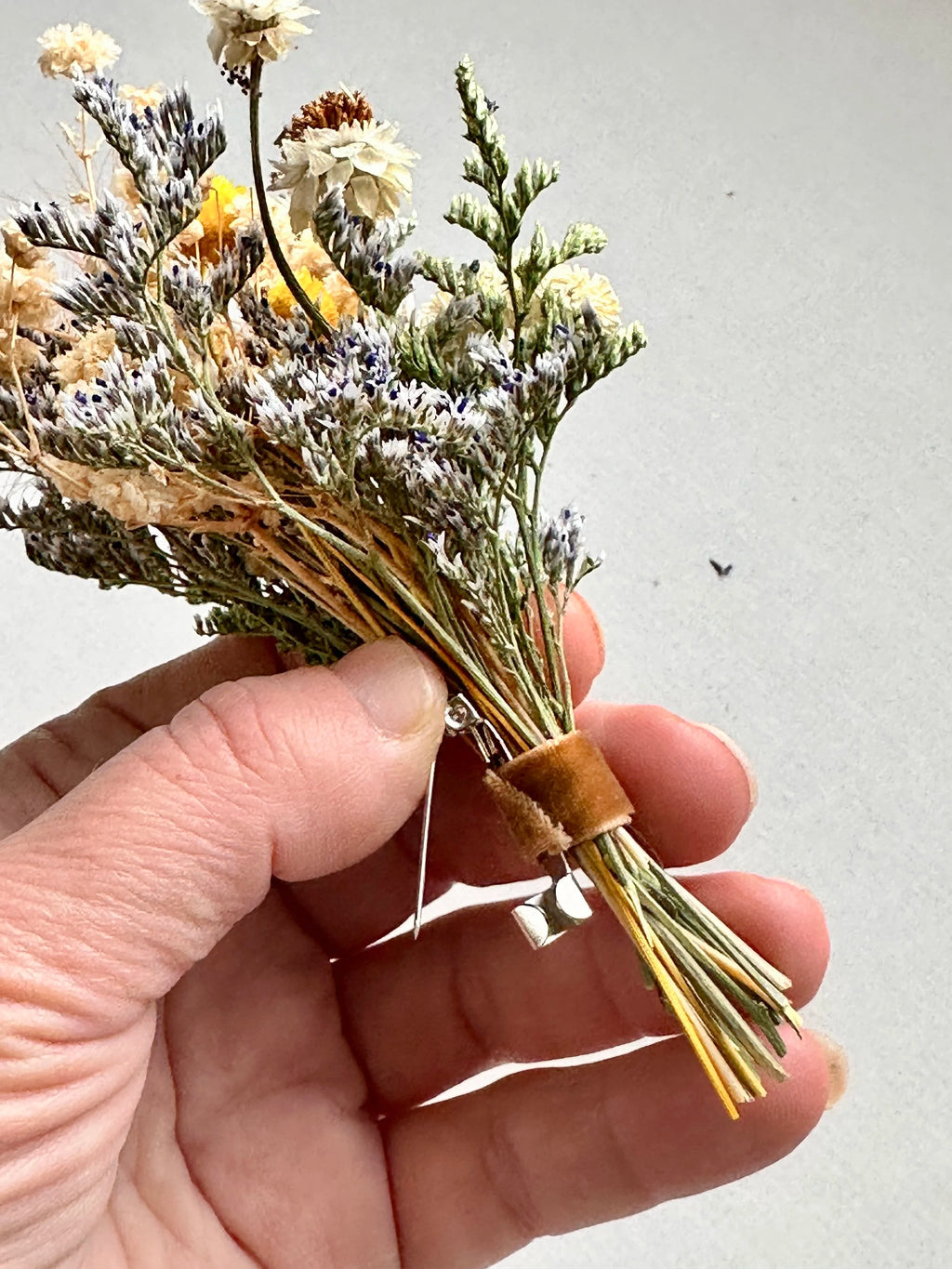 Dried Floral Hat Pin