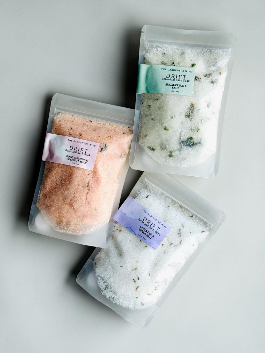 Drift~ Bath Soak with Rose Petals & Coconut Milk