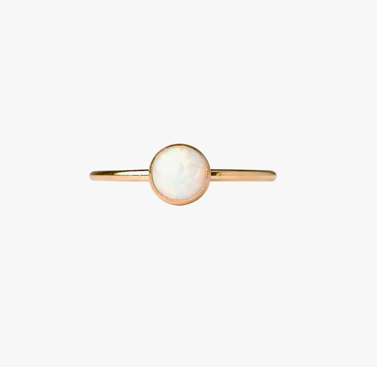 Serenity Stone: White Opal Ring