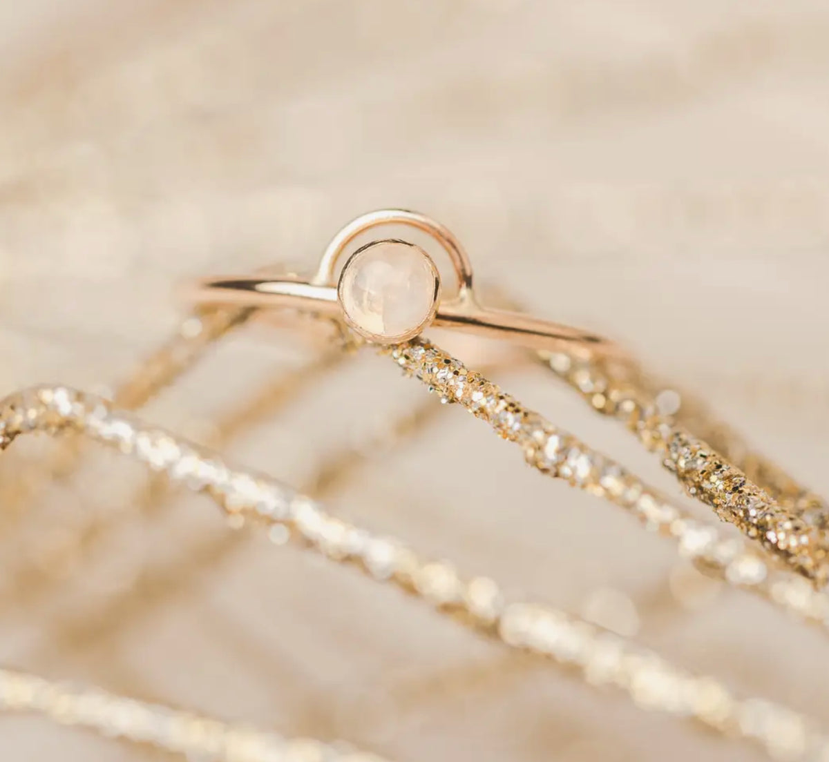 Feminine & Healing: Moonstone Sun Ring